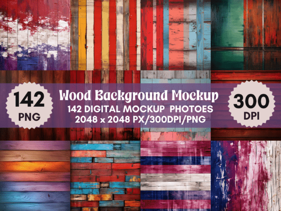 142 Red Wood Background Backdrop: A Versatile Digital Design for Creative Professionals