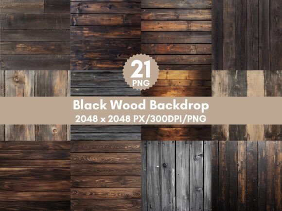21 Black Rustic Wood Digital Paper: A Versatile Creative Resource