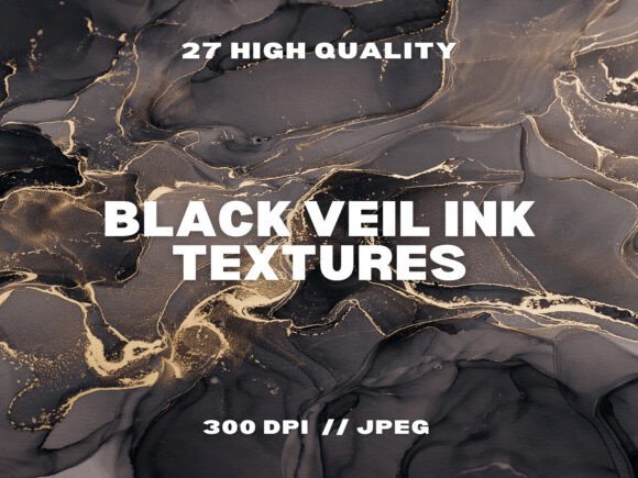 27 Black Veil Ink Textures