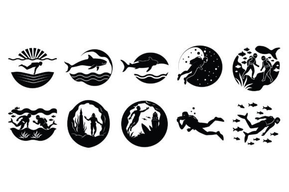 A Vector Scuba Diving Vector -Vol 3: A Versatile Resource for Creative Professionals