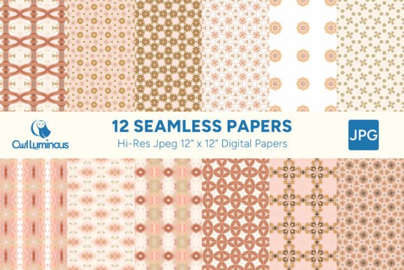 Boho Blush Digital Paper Pack 11: A Versatile Design Resource for Creative Projects
