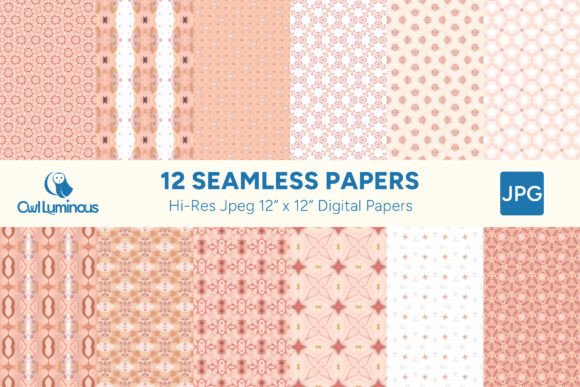 Boho Blush Digital Paper Pack 7