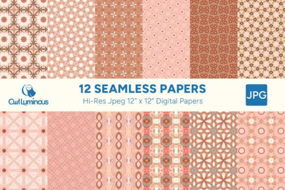 Boho Blush Digital Paper Pack 9: A Celebration of Romance and Elegance