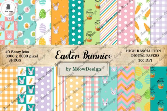 Easter Day Digital Paper Bundle
