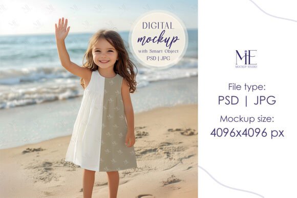 Exploring the Versatility of Girl Summer Dress Mockup PSD