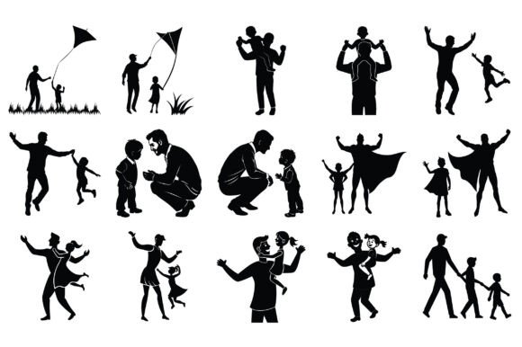 Father Silhouette Vector: A Versatile Design Asset