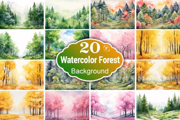 Forest Watercolor Background: A Unique Blend of Nature and Art
