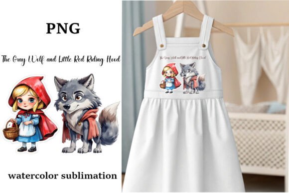Gray Wolf and Little Red Riding Hood Wat: A Versatile Digital Asset for Creative Projects