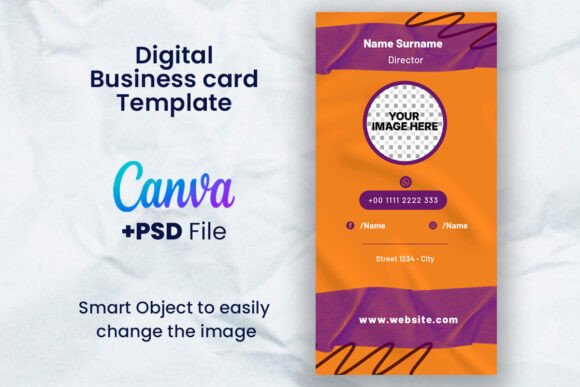 Modern Digital Business Card - Canva