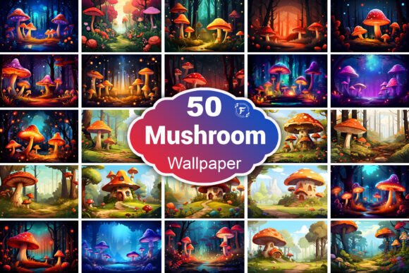 Mushroom Wonderland Wallpaper: A Creative and Versatile Design Solution