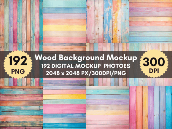 Shabby Colorful Wood Background Digital: A Versatile Design Resource