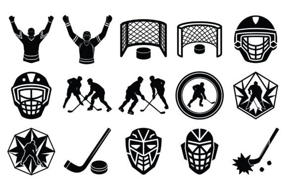 Silhouette Ice Hockey Vector: A Versatile Design Resource